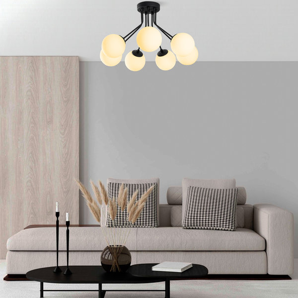 Opviq LuxeLoom Black Crystal Chandelier | Opviq