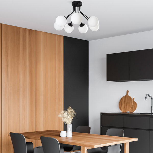 Opviq LuxeLoom Black Crystal Chandelier | Opviq