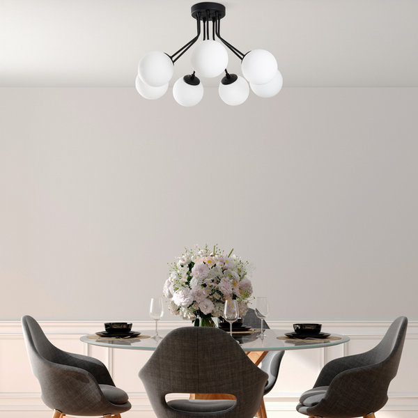 opviq LuxeLoom Black Crystal Chandelier | Opviq