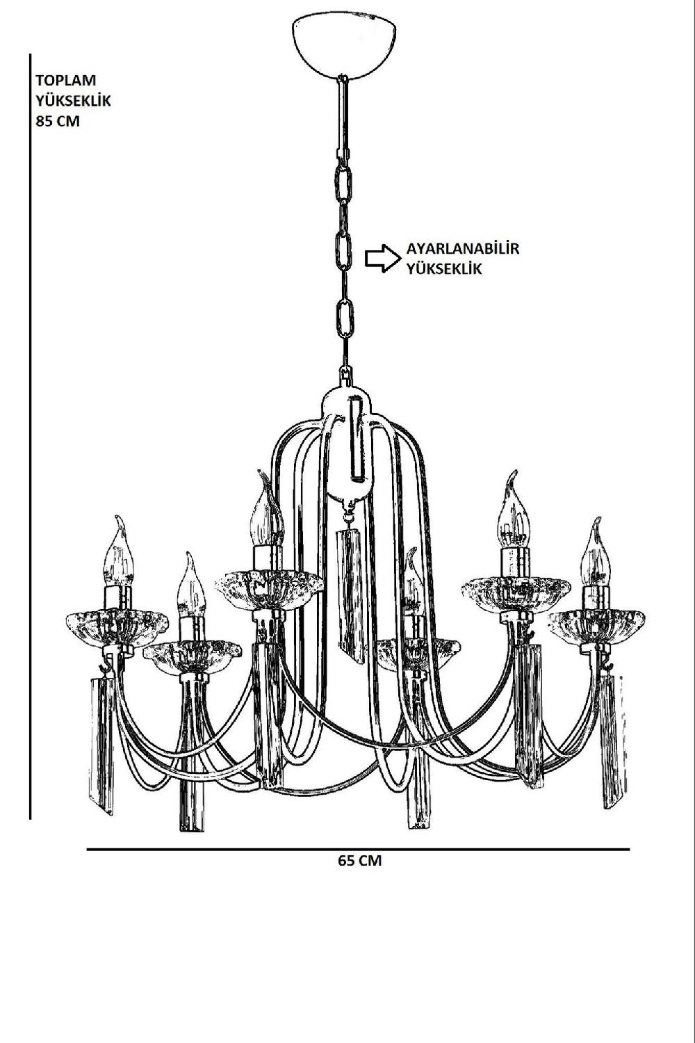 Opviq LuxeLume Crystal Cascade Chandelier | Opviq