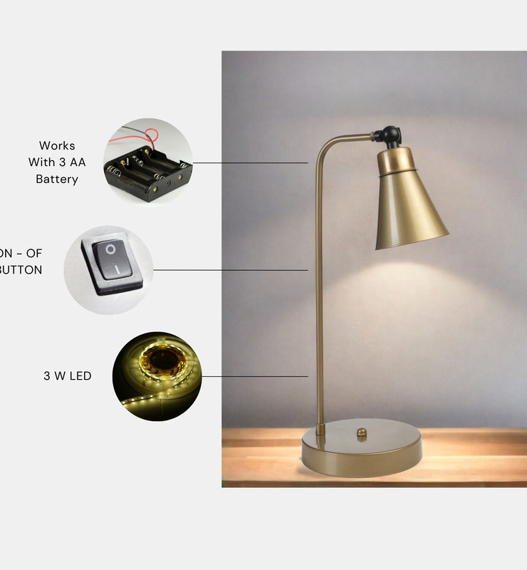 Opviq LuxeLume MetalGlow Table Lamp | Opviq