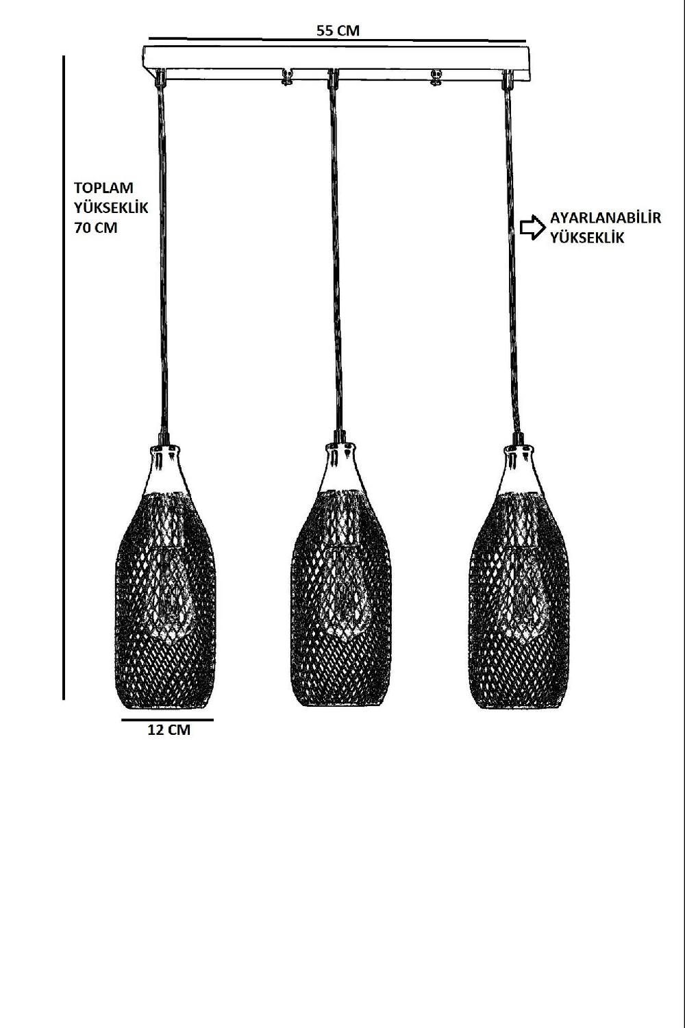 Opviq LuxeNoir Antique Glow Chandelier | Opviq