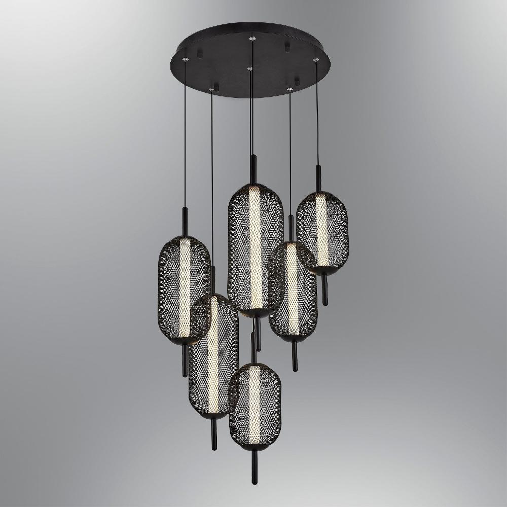 opviq LuxeNoir LED Chandelier Elegance 44cm | Opviq