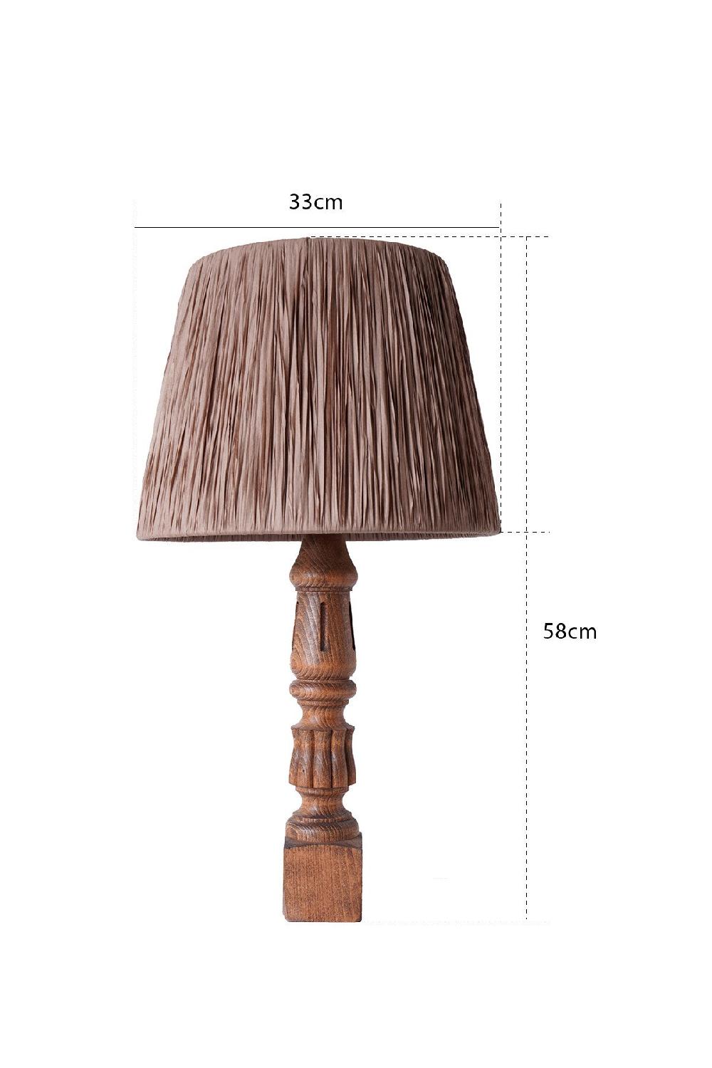 Opviq LuxeRope WoodGlow Table Lamp | Opviq