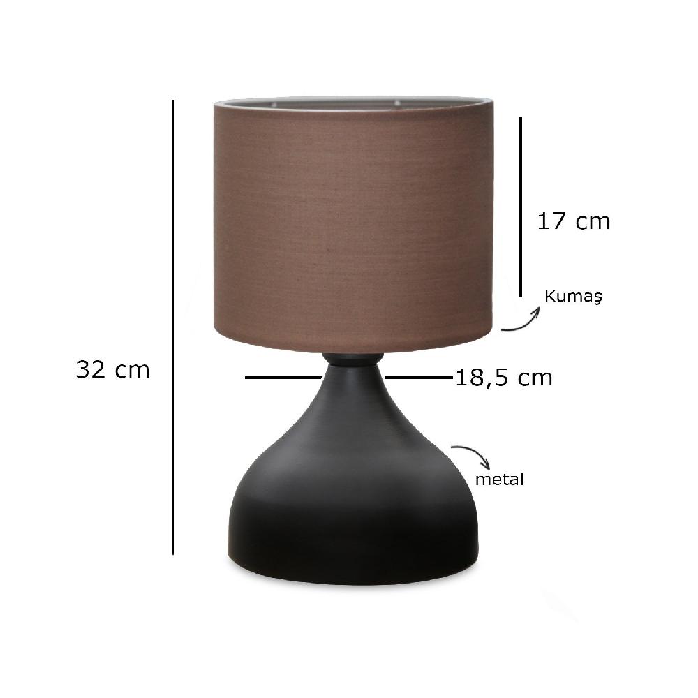 Opviq MinkGlow: Scandinavian Metal Table Lamp | Opviq