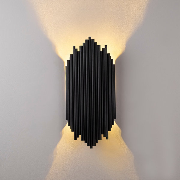 Opviq Nocturna Black Metal Wall Sconce | Opviq