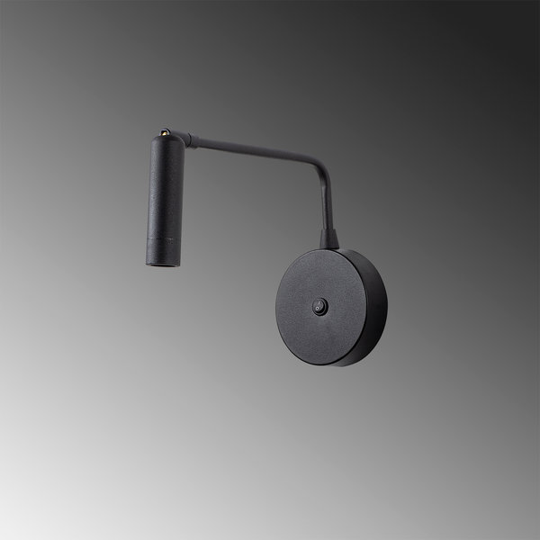 Opviq Nocturna Glow: Sleek Black Wall Lamp | Opviq