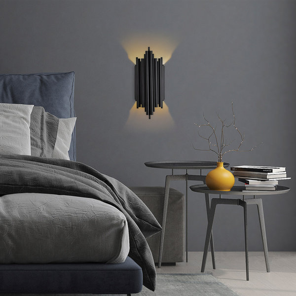 Opviq Nocturna Luxe Black Wall Sconce | Opviq