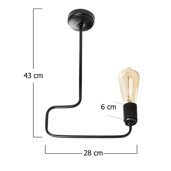 Opviq NoirLustre Industrial Chandelier 43 Cm | Opviq