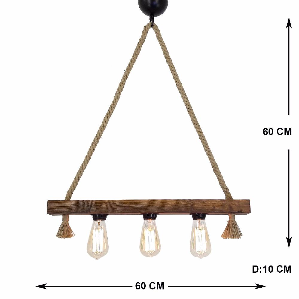 Opviq PineLuxe Rustic Glow Chandelier | Opviq