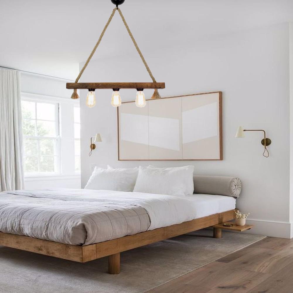 opviq PineLuxe Rustic Glow Chandelier | Opviq
