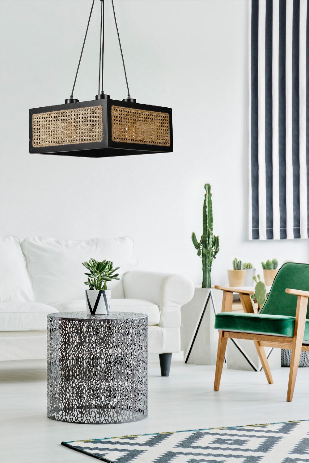 Opviq Radiant Rattan Elegance Chandelier | Opviq