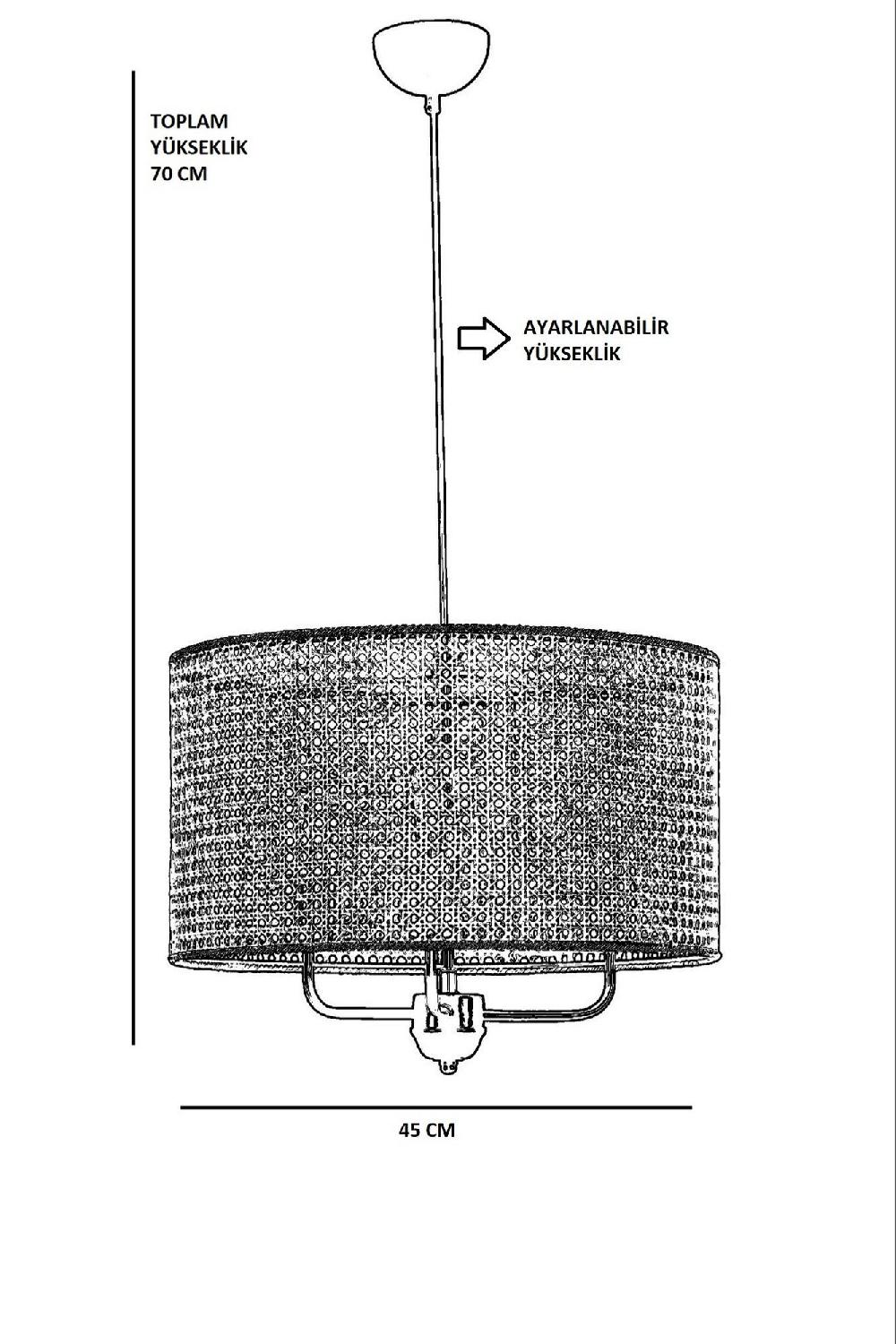 Opviq RattanLuxe GlowChic Chandelier | Opviq