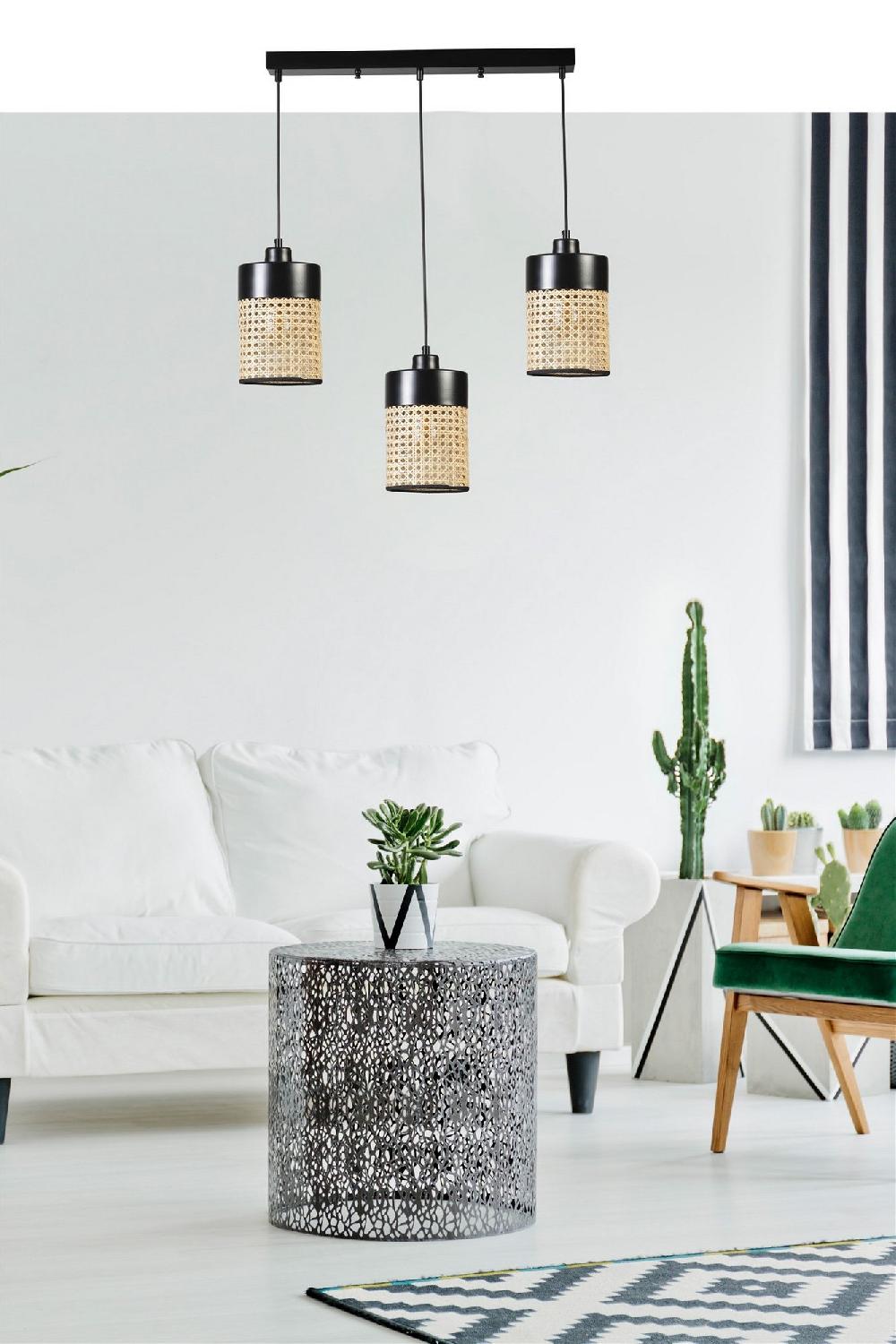Opviq RattanLuxe GlowSphere Chandelier | Opviq