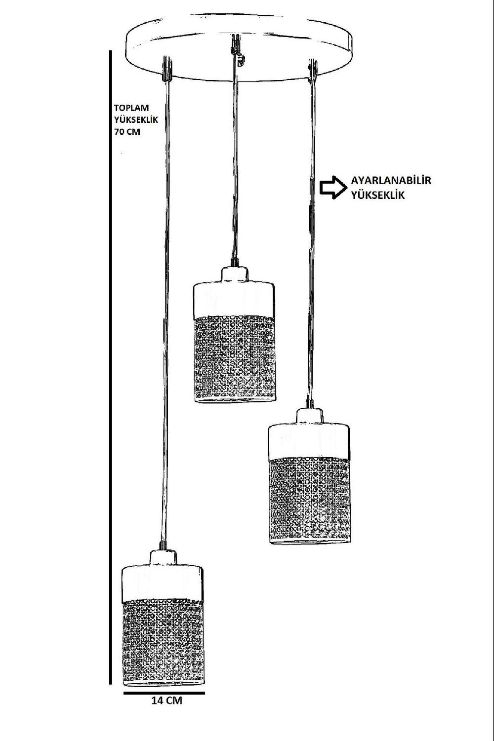 Opviq Rattanova Lux Chandelier 70cm Elegance | Opviq