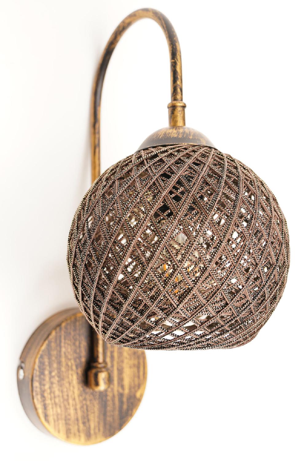 opviq Rustic Glow Jute Luxe Wall Lamp | Opviq