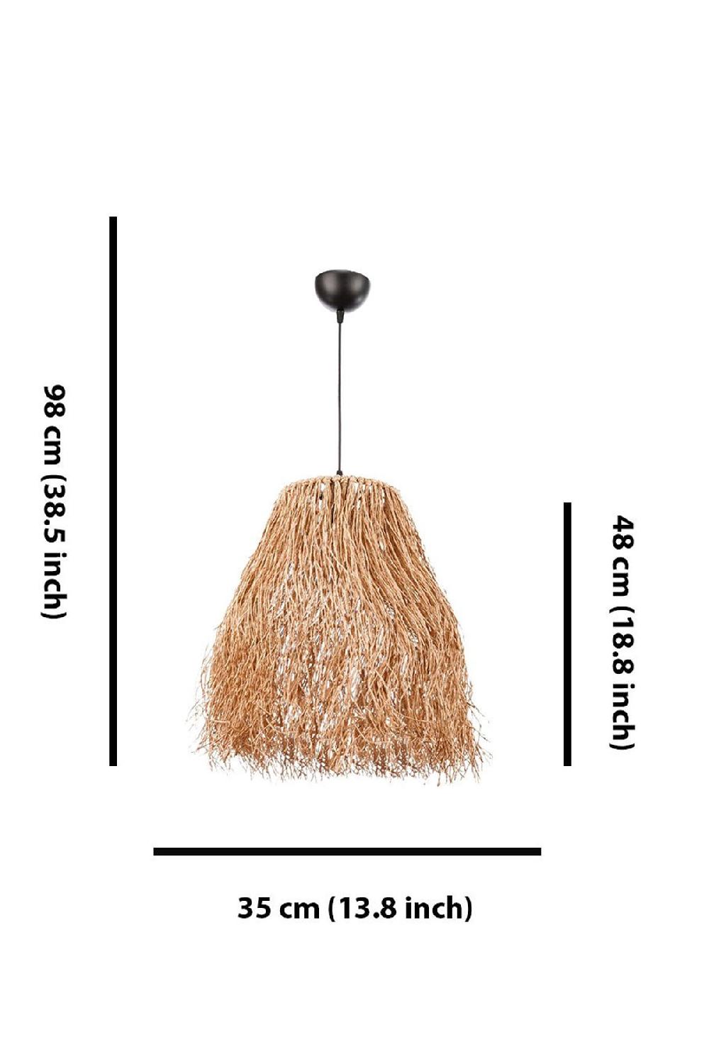 Opviq RusticAura Raffia Chandelier Elegance | Opviq