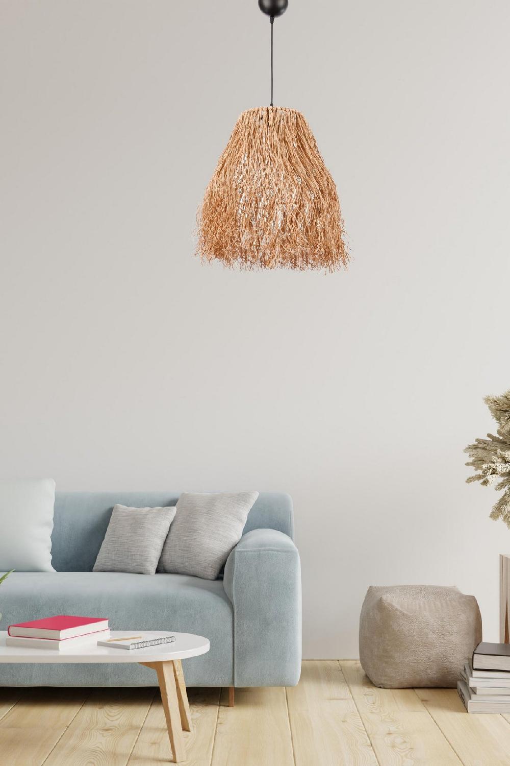 opviq RusticAura Raffia Chandelier Elegance | Opviq