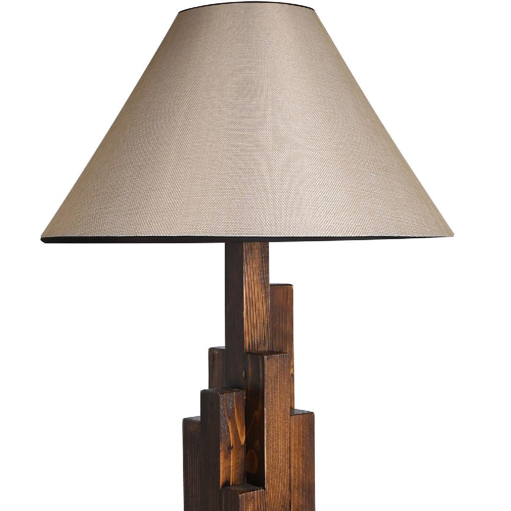 Opviq RusticGlow Walnut Table Lamp | Opviq