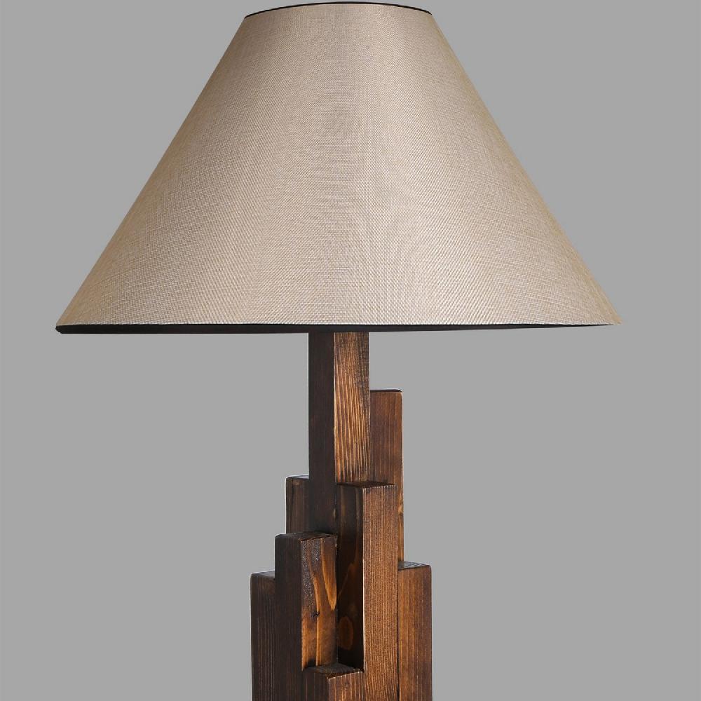 Opviq RusticGlow Walnut Table Lamp | Opviq