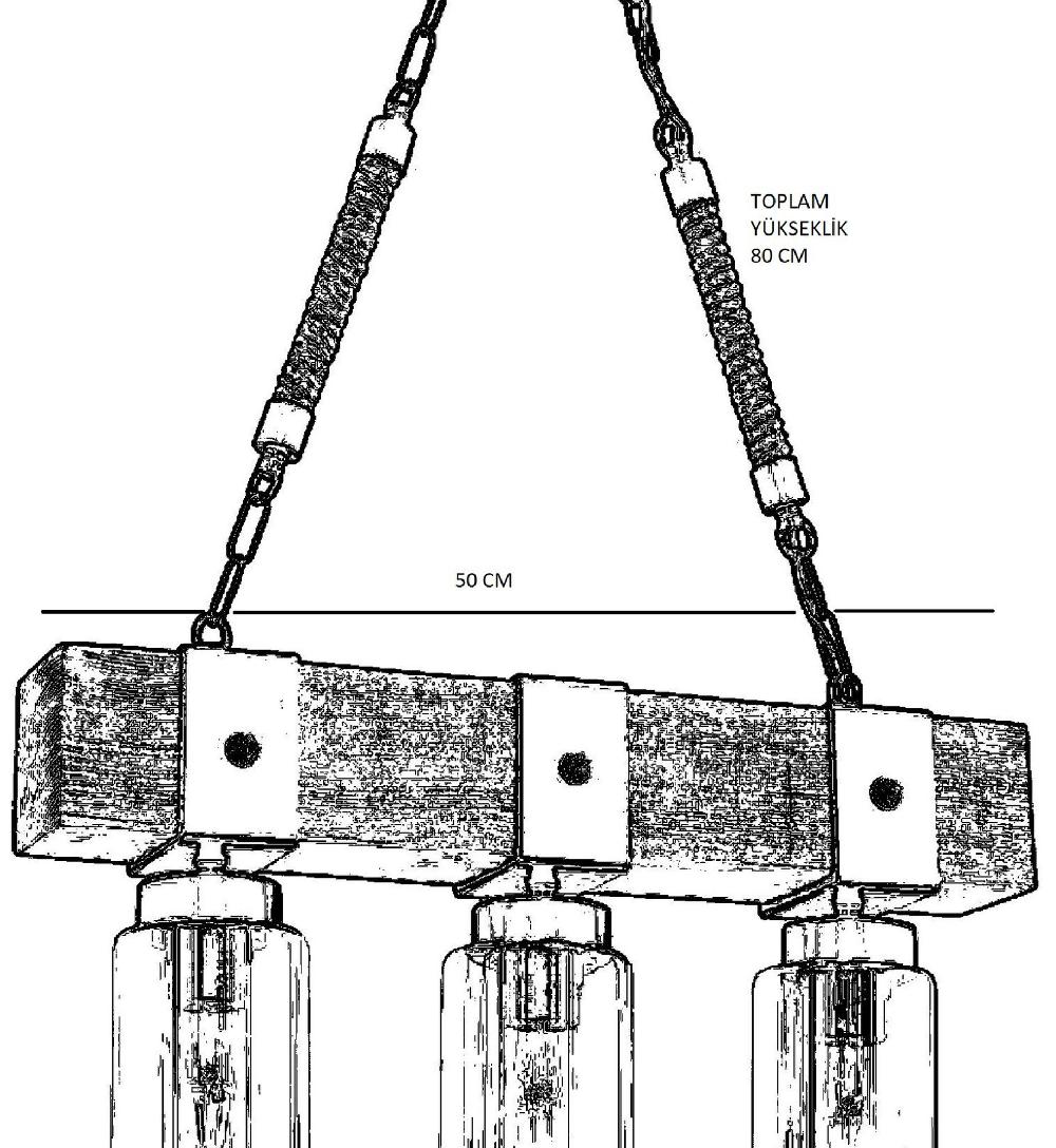 Opviq RustiLume FirGlow Chandelier | Opviq