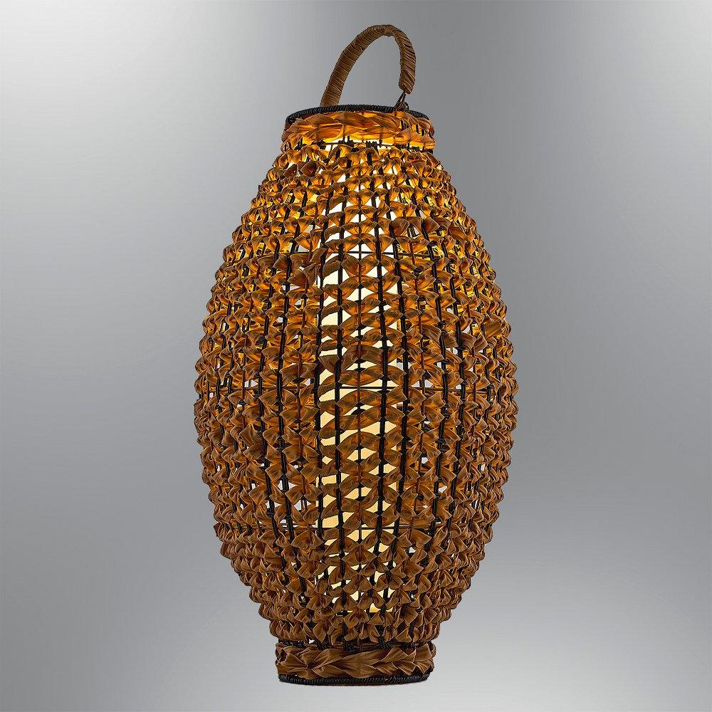 Opviq Solara WickerGlow Floor Lamp 3000K | Opviq