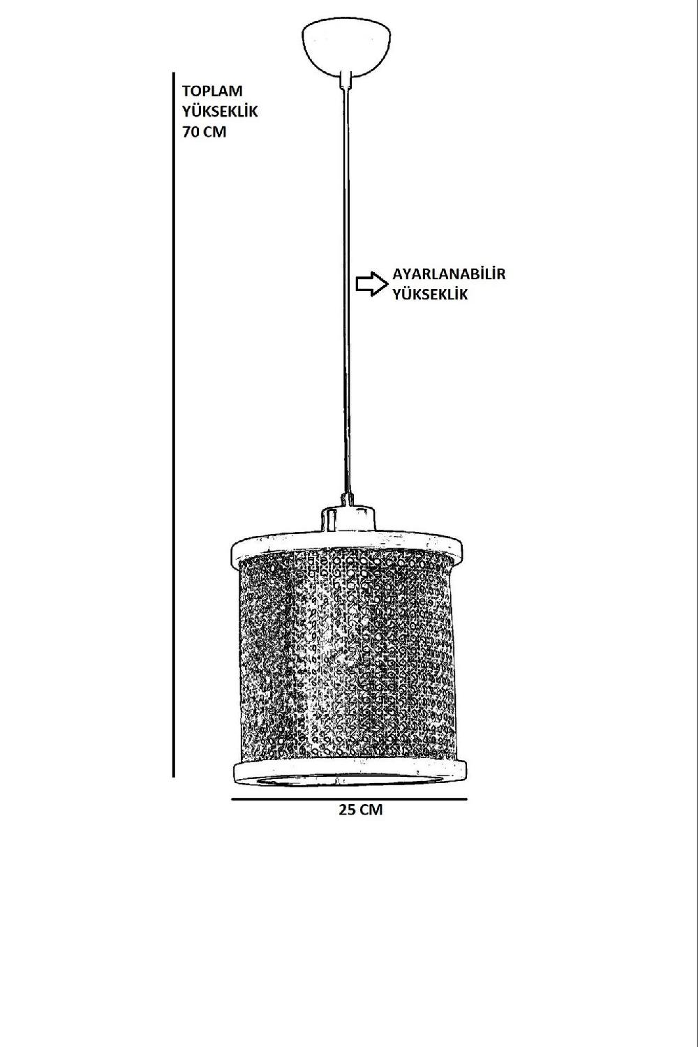 Opviq Walnut Aura Chandelier: Rattan Elegance | Opviq