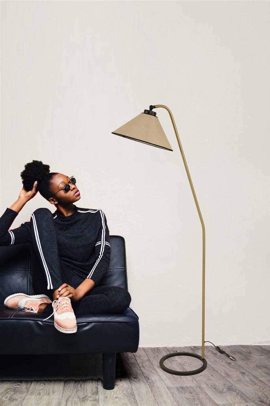 opviq WickerGlow Scandinavian Floor Lamp | Opviq