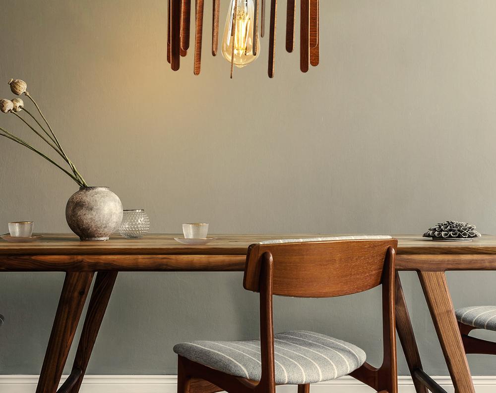 Opviq ZigZag Aura: Walnut Elegance Chandelier | Opviq