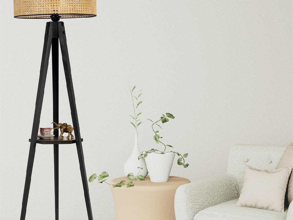 opviq RattanGlow Enchanté: The Artisan Floor Lamp | Opviq