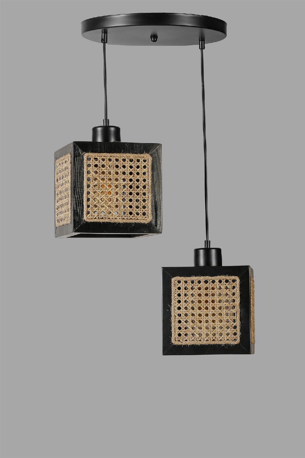 Opviq RattanLuxe Chandelier: Nature's Elegance Unleashed | Opviq