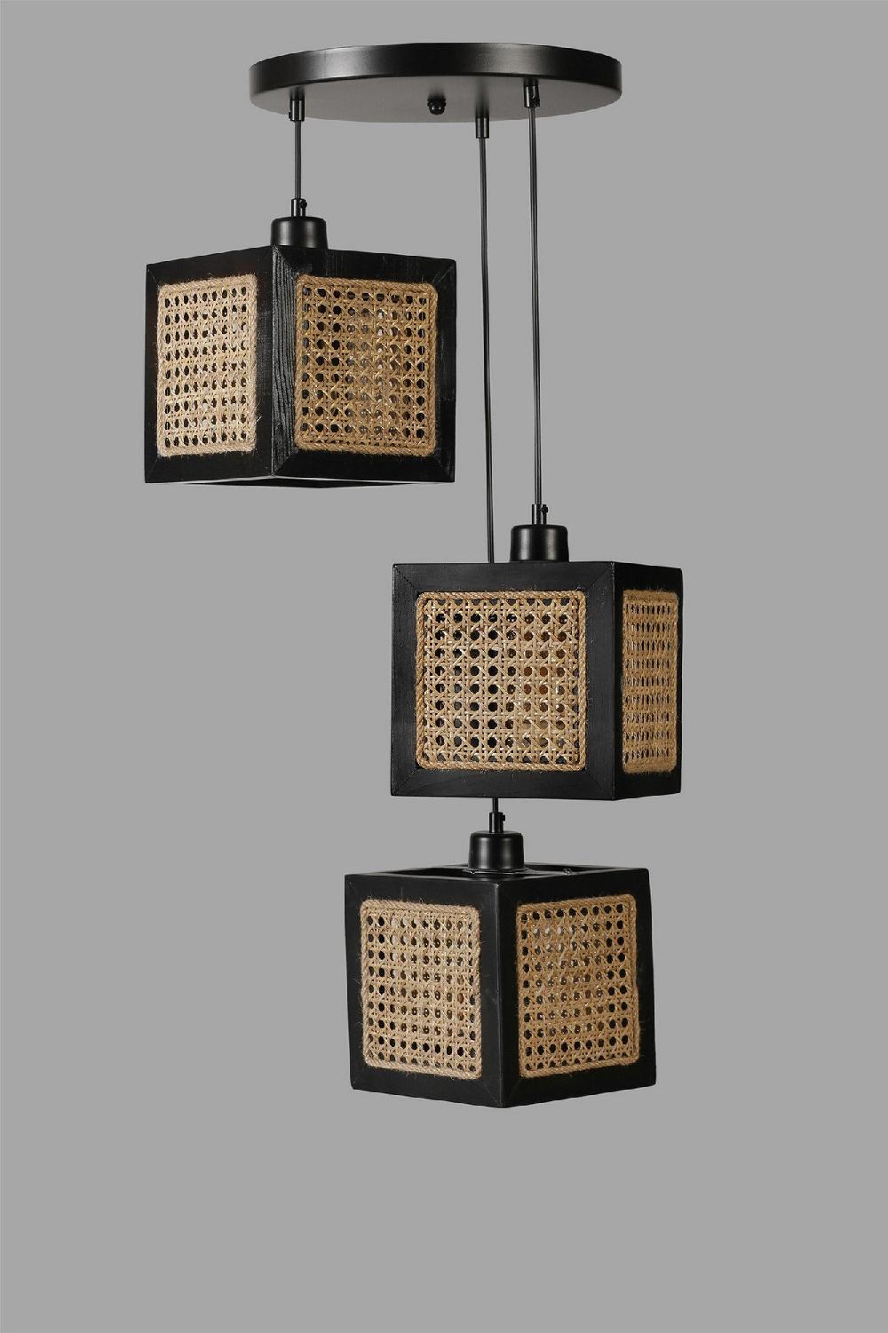 Opviq RattanLuxe Chandelier: Nature's Elegance Unleashed | Opviq