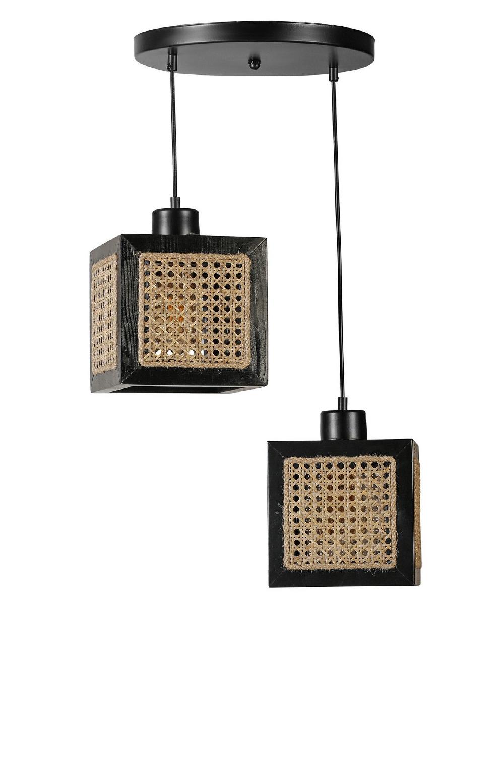 opviq RattanLuxe Chandelier: Nature's Elegance Unleashed | Opviq