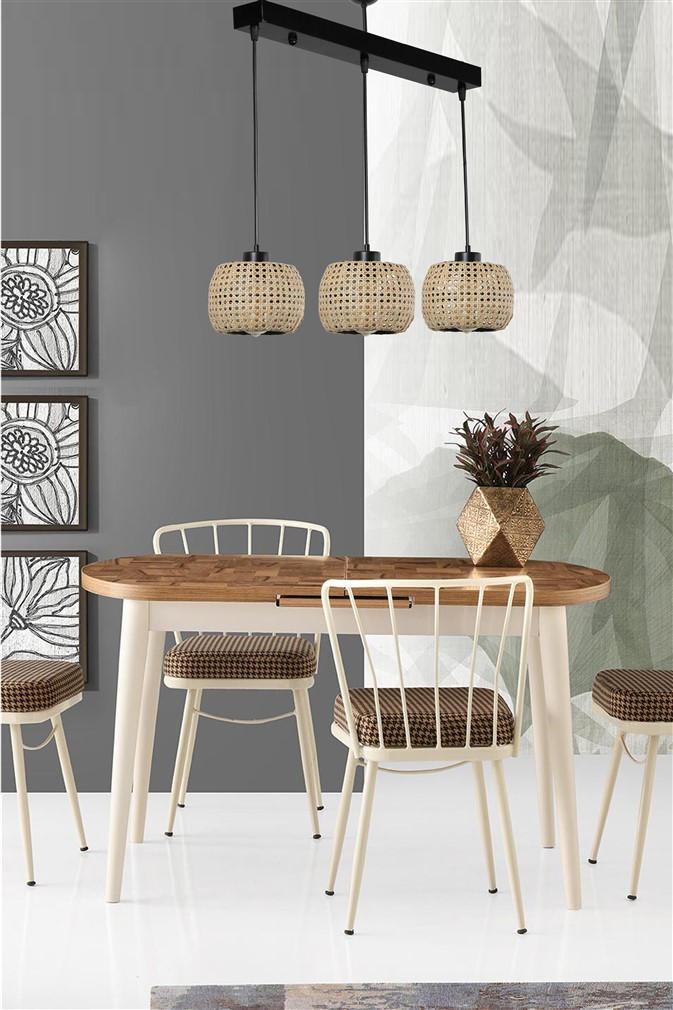 Opviq RattanRadiance Chandelier: Boho Glow Elegance | Opviq