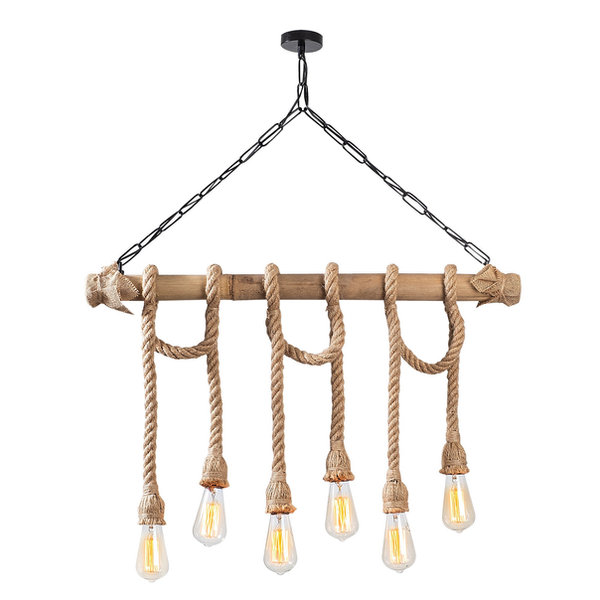 Opviq Rustic Luxe: Wood & Metal Chandelier Elegance | Opviq