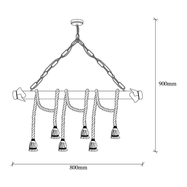 Opviq Rustic Luxe: Wood & Metal Chandelier Elegance | Opviq