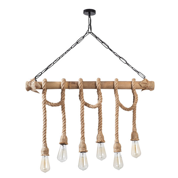 Opviq Rustic Luxe: Wood & Metal Chandelier Elegance | Opviq