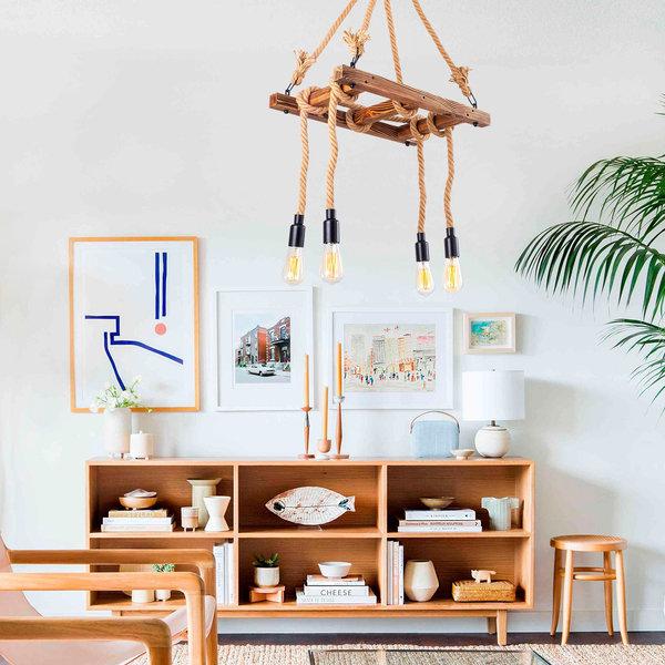 opviq RusticAura Chandelier: Nature's Elegance Illuminated | Opviq