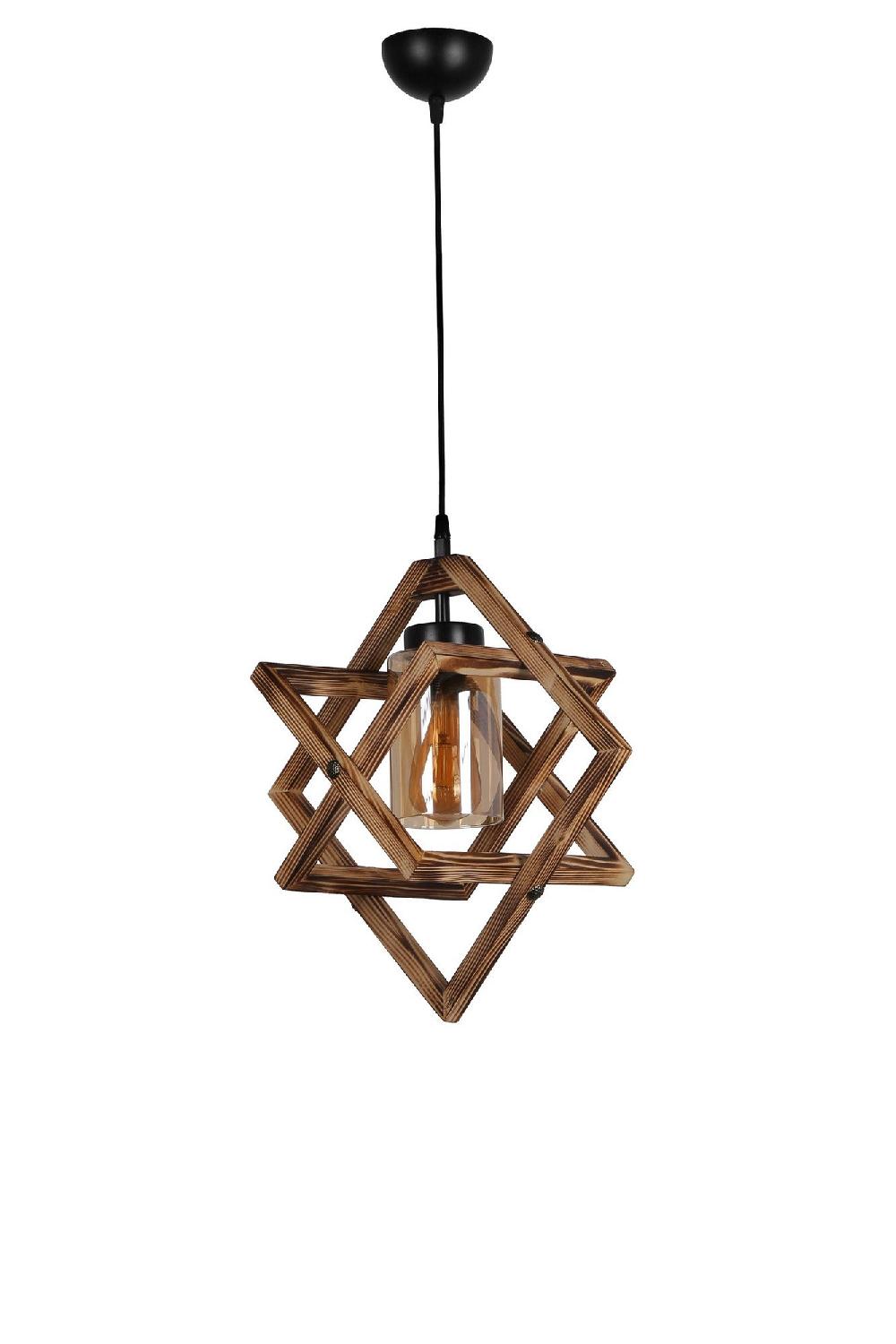 Opviq RusticAura Chandelier: Wooden Elegance Unleashed | Opviq