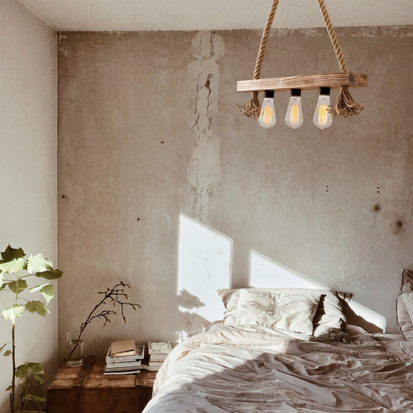 opviq RustiLuxe Glow: Wooden Elegance Chandelier | Opviq