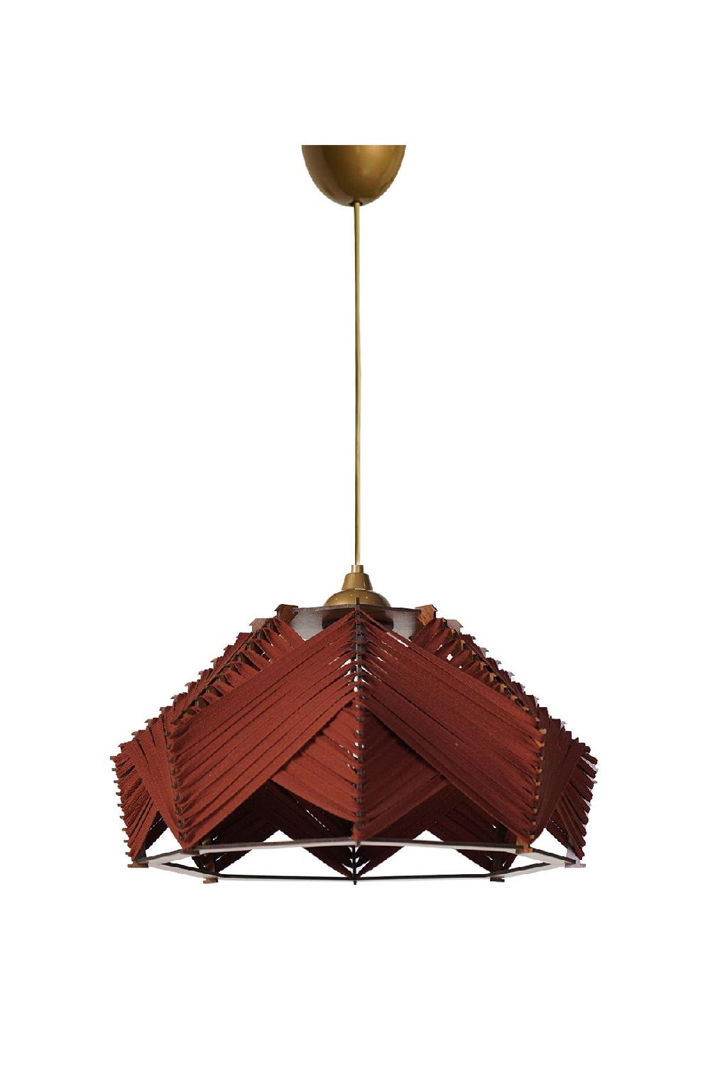 Opviq TileGlow Chandelier: Radiant Elegance In Red | Opviq