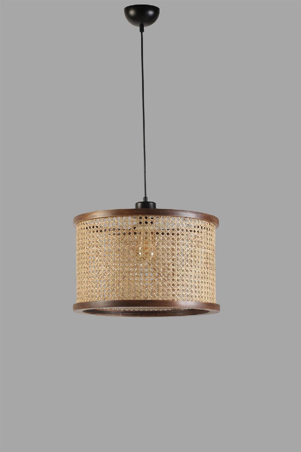 Opviq Walnut Elegance Chandelier: Nature's Glow Sphere | Opviq