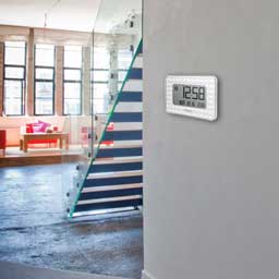 Oregon Scientific Oregon Scientific JW208-WH GLAZE Digital Wall Clock - White