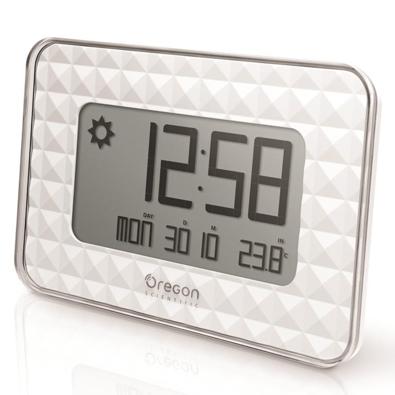 oregon scientific Oregon Scientific JW208-WH GLAZE Digital Wall Clock - White