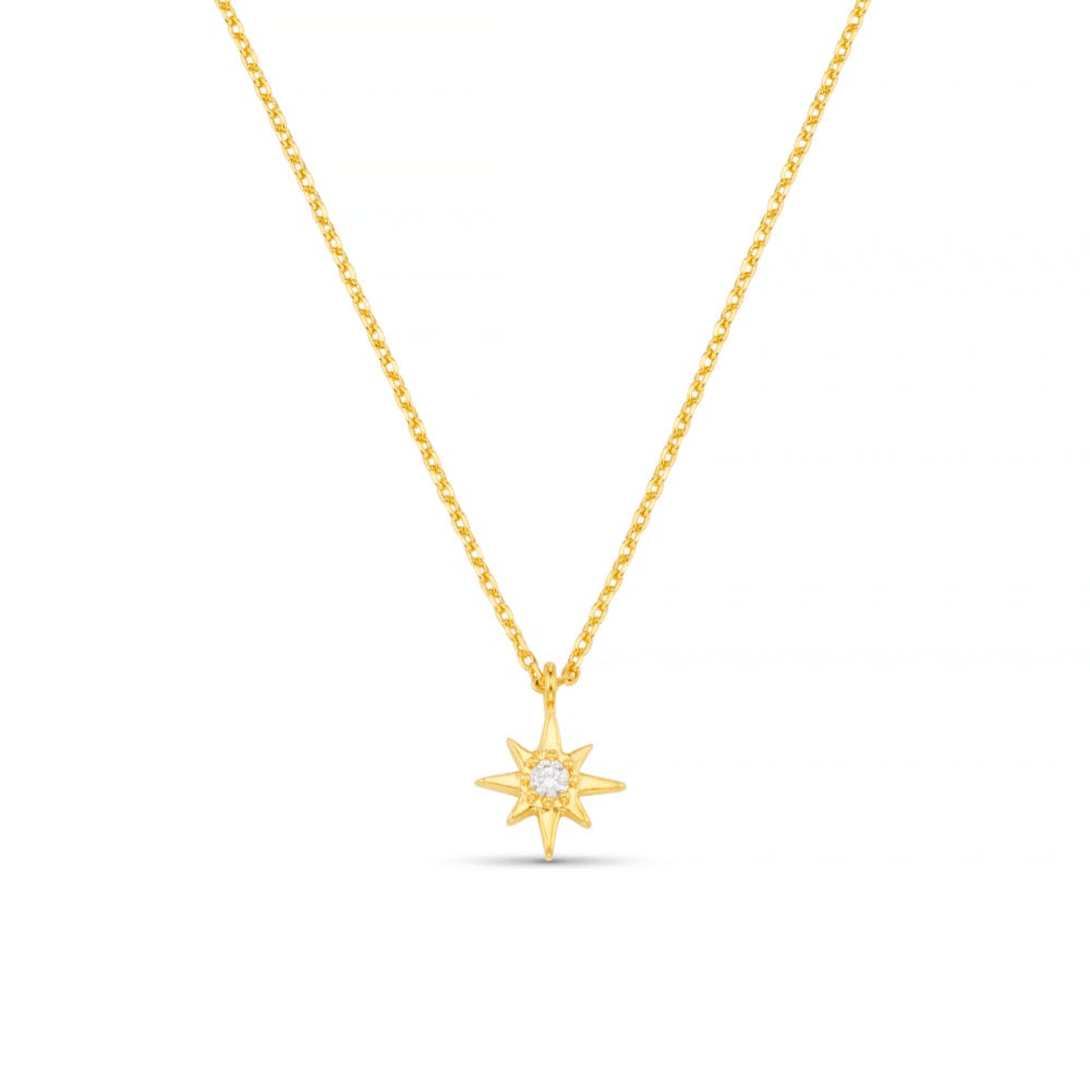 orelia Crystal Starburst Charm Necklace With Gift Box