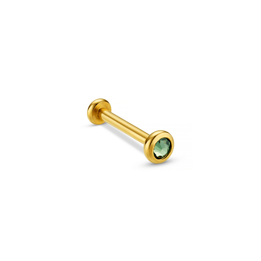 orelia Emerald Labret Made With Swarovski® Crystal