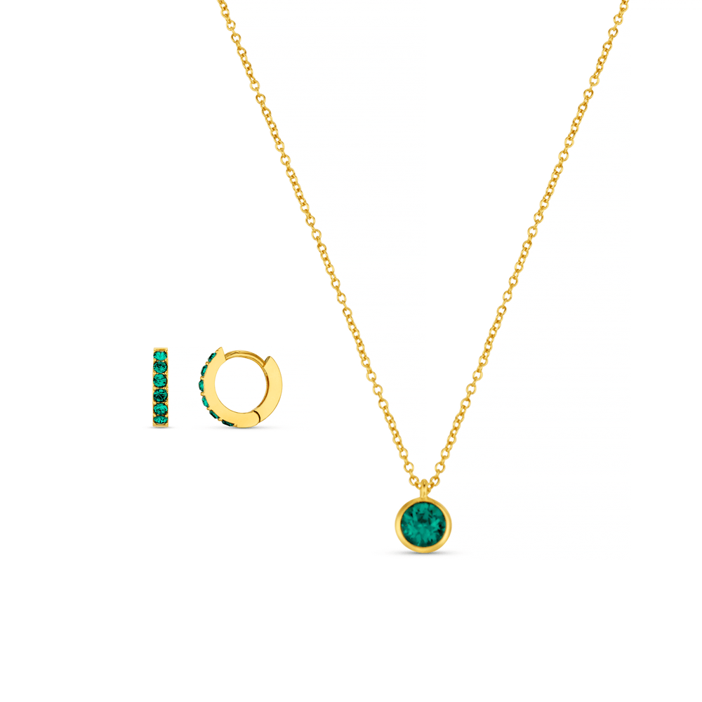 orelia Emerald Style Set Made With Swarovski® Crystals