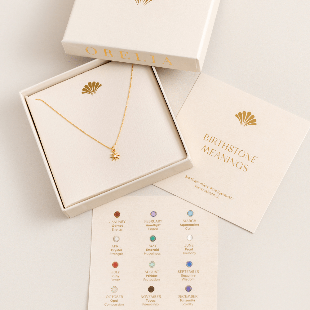 Orelia April Birthstone Crystal Necklace