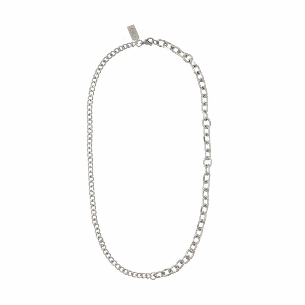 Orelia Asymmetric Chunky Chain Necklace