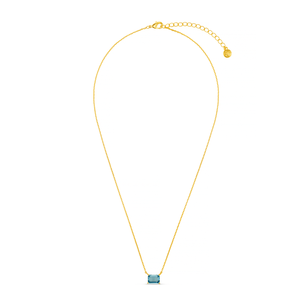 orelia Baguette Stationed Necklace